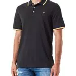 Jack & Jones Pique Polo Shirt Maglietta, Black