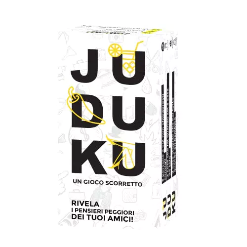 JUDUKU 🇮🇹 Gioco di carte 480 carte Prodotte in Europa- Edizione Limitata - Il regalo perfetto - Divertente Gioco da Tavolo per Adulti - Perfetto per le feste - Versione italiana