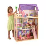 KidKraft 65092 Casa Delle Bambole In Legno Kayla Per Bambole Di 30 Cm Con 10 Accessori Inclusi E 3 Livelli Di Gioco