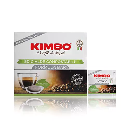 Kimbo Intenso Formula Bar Cialde Compostabili ESE - Confezione da 50 Unità