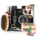 Kit da Barba Uomo con Balsamo Barba, Olio Barba, Shampoo Barba, Regola Barba, Pettine Barba, Spazzola Barba