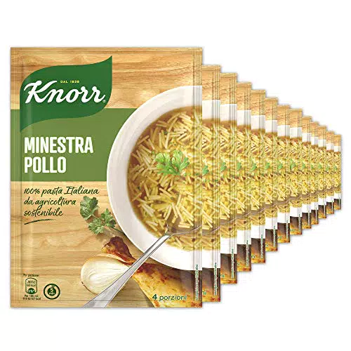 Knorr Minestra Pollo - Confezione da 16 Pezzi - 980 g