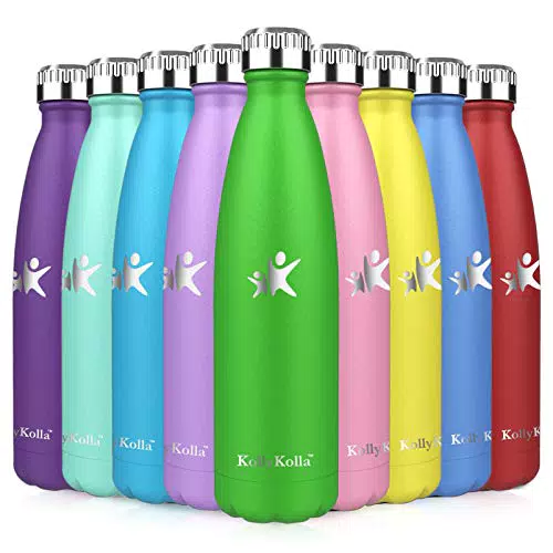 KollyKolla Borraccia Termica 500 ml, Borraccia Bambina Senza Perdite