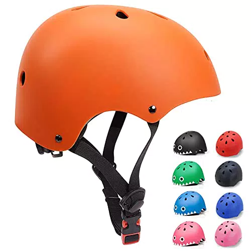 KORIMEFA Casco da Bici per Bambini Casco Protettivo Ideale per Bambini e Adolescenti Leggero ma più Sicuro Anche per Skateboardonopattino