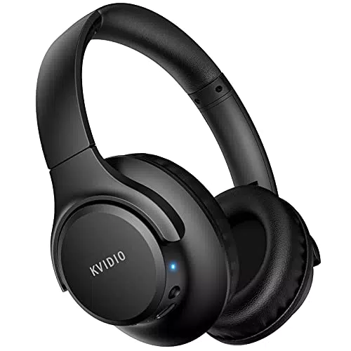 KVIDIO Cuffie Wireless Bluetooth 5.0, 55 ore Vestibilità Comoda Pieghevoli Con Cuffie Bluetooth Over Ear Microfono Incorporato Suono Stereo HiFi Cuffie Over Ear