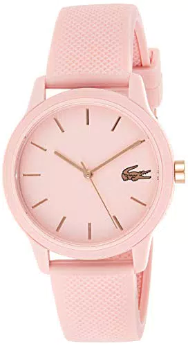 Lacoste Orologio Analogico al Quarzo da Donna Con Cinturino In Silicone Rosa - 2001065