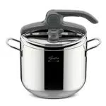 Lagostina Irradial Control Lagoeasy'UP Pentola a Pressione 7 L in Acciaio Inox 18/10 Ø 22 cm