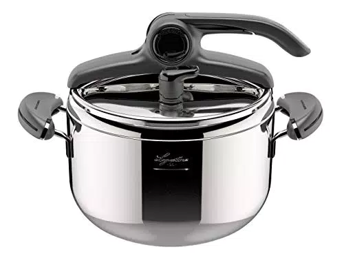 Lagostina Mia Lagoeasy'UP Pentola a Pressione 5 L in Acciaio Inox 18/10 Ø 22 cm