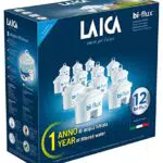 Cartuccia filtrante per acqua LAICA Bi-Flux Preserva i sali minerali riducendo cloro e metalli pesanti Riduce la durezza dell'acqua del rubinetto Filtro per brocche d'acqua