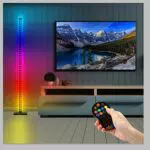 Lampada da terra d'angolo di RGBIC, colore che cambia la luce del partito della discoteca di RGB con la modalità di musica reattiva - Illuminazione Atmosfera Dimmerabile Regolabile in velocità
