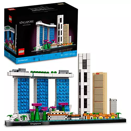 LEGO 21057 Architecture Singaporeodellismoet di Costruzioni per Adulti della Collezione Skyline
