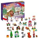 LEGO 41706 Friends Calendario dell'Avventoet 2022, 24 Giochi Creativi Natalizi con Babbo Natale
