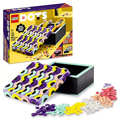 LEGO 41960 DOTS My Big Boxet di Giocattoli Fai da Te con Contenitore con Coperchio Portaoggetti