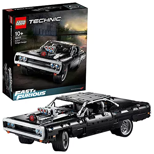 LEGO 42111 Technic Dom's Dodge Chargeracchina Giocattolo dal Film Fast and Furiouset da Collezione Iconico Modellino Auto da Corsa