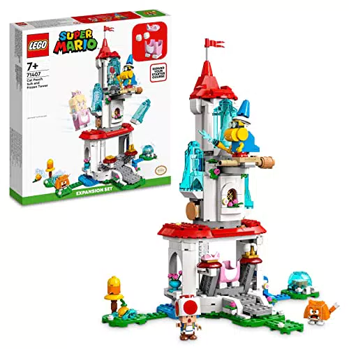 LEGO 71407 Super Mario Pack Espansione Costume di Peach Gatto e Torre Ghiacciata