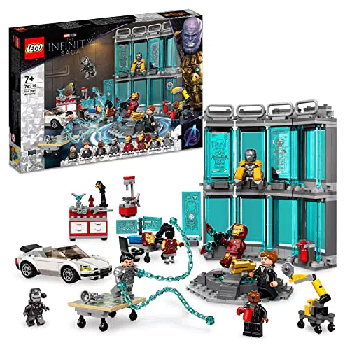 LEGO 76216 Marvel Armeria di Iron Man Costruzioni con Casco