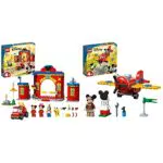 LEGO Disney Mickey and Friends Autopompa e Caserma di Topolino e i Suoi Amici più L'Aereo a Elica di Topolino