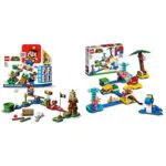 LEGO Super Mario Avventure di Mario Starter Pack, Percorso di Base da Costruire & Super Mario Lungomare di Dorrie Pack di Espansione