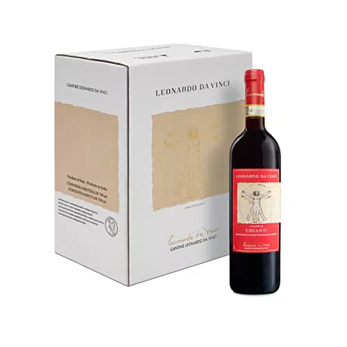 Leonardo Da Vinci Chianti, der Wein hat einen intensiven Geschmack und fruchtige Duftnoten