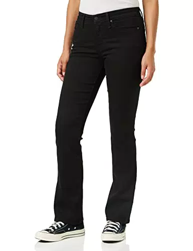 Levi's 315 Shaping Boot Soft Black, Jeans Donna, Nero