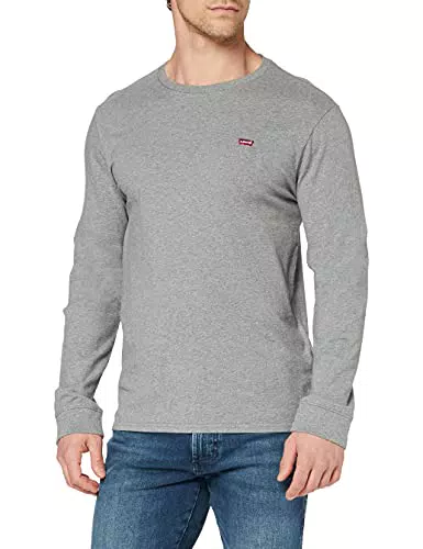Levi's Ls Original Hm Tee Medium Grey Heatheraglietta a Maniche Lunghe Uomoedium Grey Heather