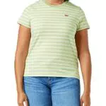 Levi's Perfect Tee Thyme Reseda Stripe, T-shirt Donna