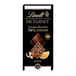 Lindt Excellence Passion Tavoletta di Cioccolato Fondente 70% Cacao con Arancia e Mandorle