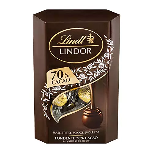 Lindt Lindor Praline di Cioccolato Extra Fondente 70%