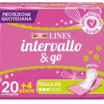Lines Intervallo & Go Regular, Confezione da 24 Proteggislip