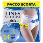 LINES SPECIALIST PANTS PLUS per Incontinenza, Taglia L