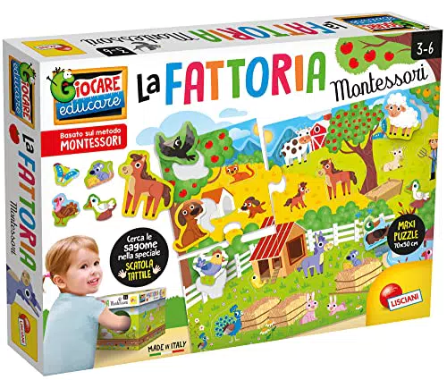 Lisciani Giochi - Montessori Maxi La Mia Fattoria, 95179