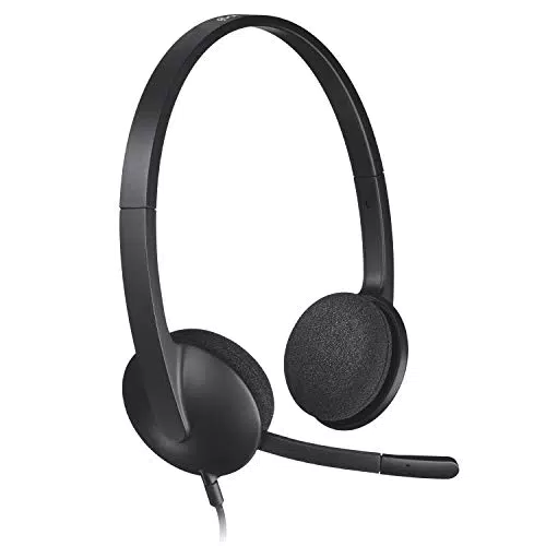 Logitech H340 Cuffie Cablate per Computer, nero