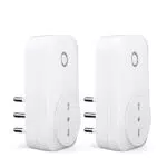 LoraTap 2pz Presa WiFi Italiana Compatibile con Alexa e Google Assistantmart Timer Plug Funzione con App Smart Lifepina 16A