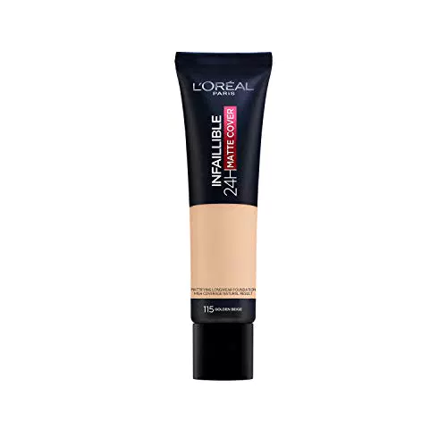 L'Oréal Paris MakeUp Infaillible 24h Mat Cover, Fondotinta Coprente