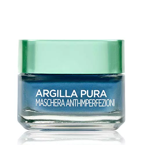 L'Oréal Paris Maschera per il Viso Argilla Pura Anti-imperfezioni con Alghe Marine