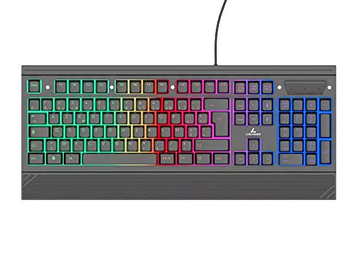 LYCANDER Tastiera Gaming francese, con cavo USB, 19 tasti anti-ghosting