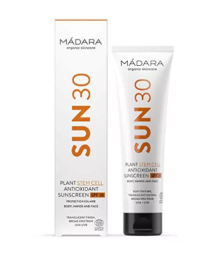 MÁDARA Protezione solare corpo antiossidante SPF30 a cellule staminali vegetali 100ml