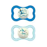 Mam Air Night Ciuccio Luminoso In Set Da 2, In Silicone