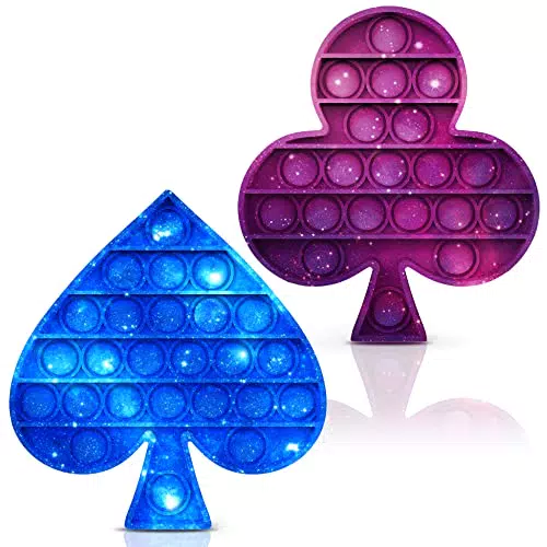MarckersHome 2 Pezzi Pop it, Giocattolo Antistress Sollievo dallo Stress per Adulti e Bambini Regalo
