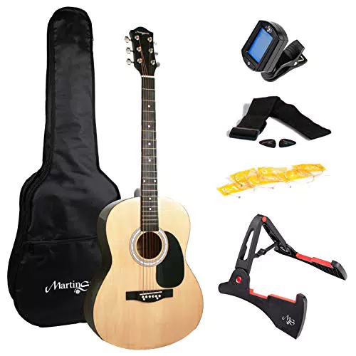 Martin Smith W-101-N-PK - Chitarra Acustica con Supporto