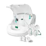 medisana IN 550 inalatore, nebulizzatore a compressore con boccaglio e maschera per adulti e bambini