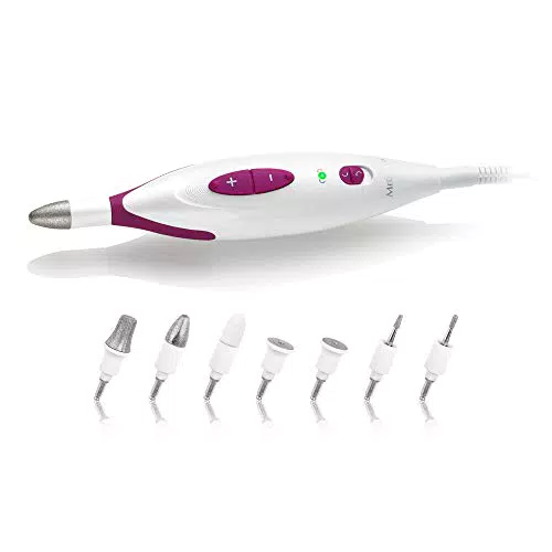 medisana MP 815 set per manicure e pedicure elettrica con 7 accessori per la cura delle unghie