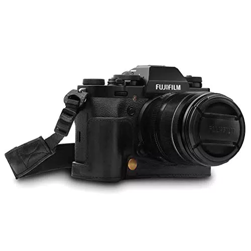 MegaGear Custodia in Vera pelle per Fujifilm X-T3 - Nero