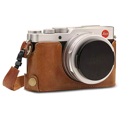 MegaGear Custodia in Vera pelle per Leica D-Lux 7 - Marrone