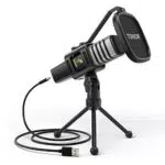 Microfono USB, TONOR Cardioide Condensatore Computer PC Mic con Supporto per Treppiede