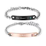 MINGZE Coppia Bracciali Braccialetto Lui & Lei Una Coppia
