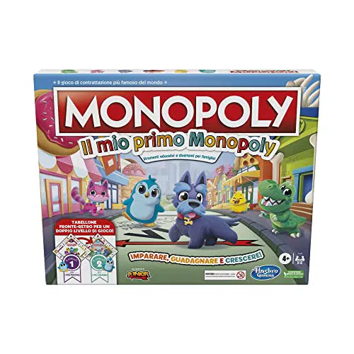 Monopoly - My First Monopoly, gioco da tavolo per bambini dai 4 anni in su