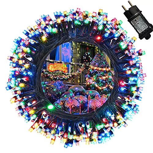 Moxled Luci Albero di Natale Colorata Catena luminosa 35M 350 LEDuci di Natale con 8 Modalità