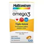 Multicentrum Cuoreente & Vista Boost Omega 3, Integratore alimentare di EPA e DHA