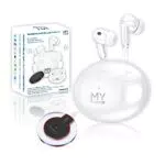 My Trend Cuffie Bluetooth 5.1 in Ear e Caricatore Wireless - Auricolari Impermeabili IPX5 con Cancellazione del Rumore